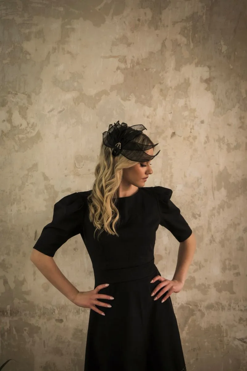 Adrian Nero - crni fascinator Adrian Nero - crni fascinator