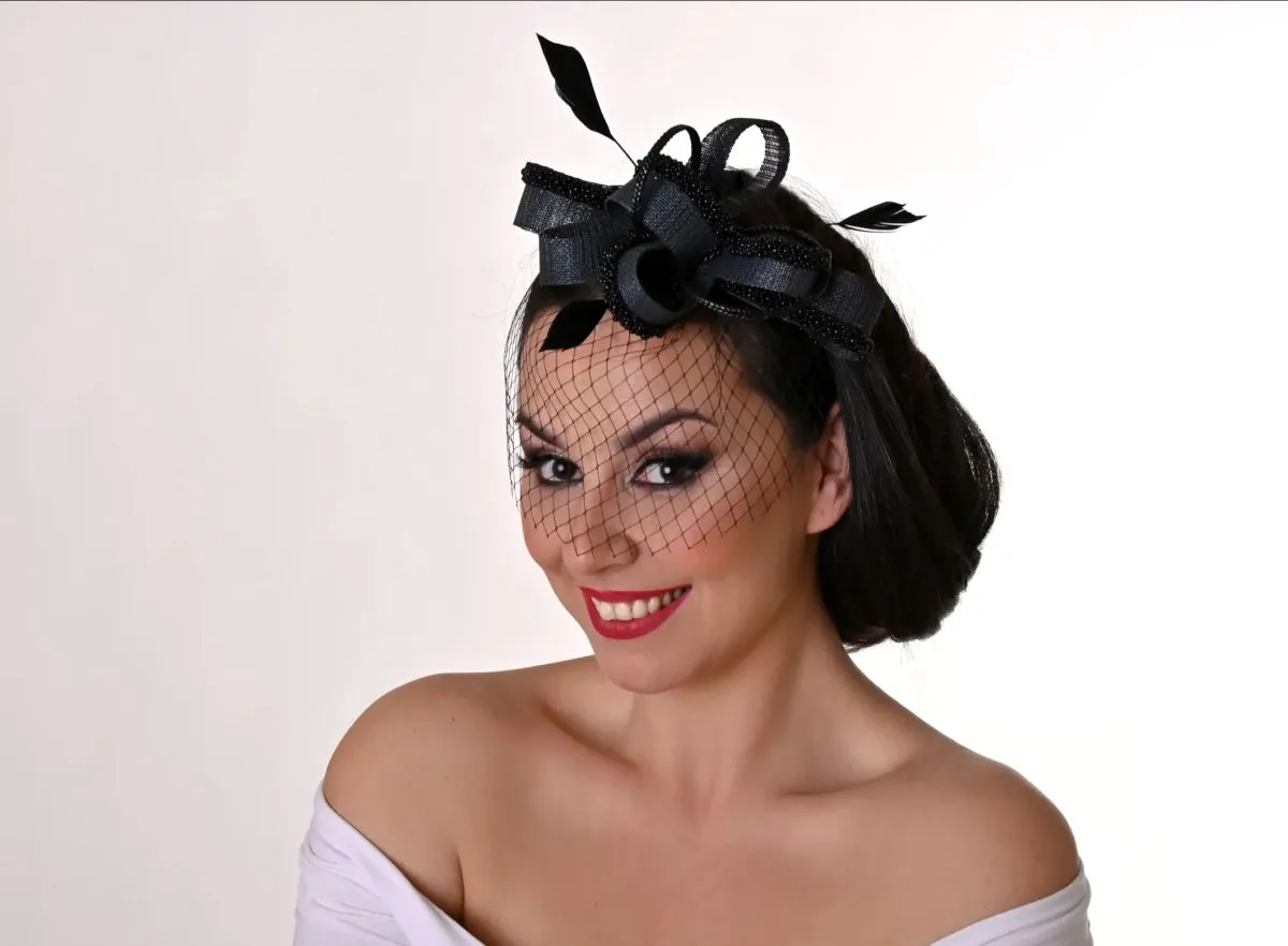 Iv - Pavo Style crni fascinator